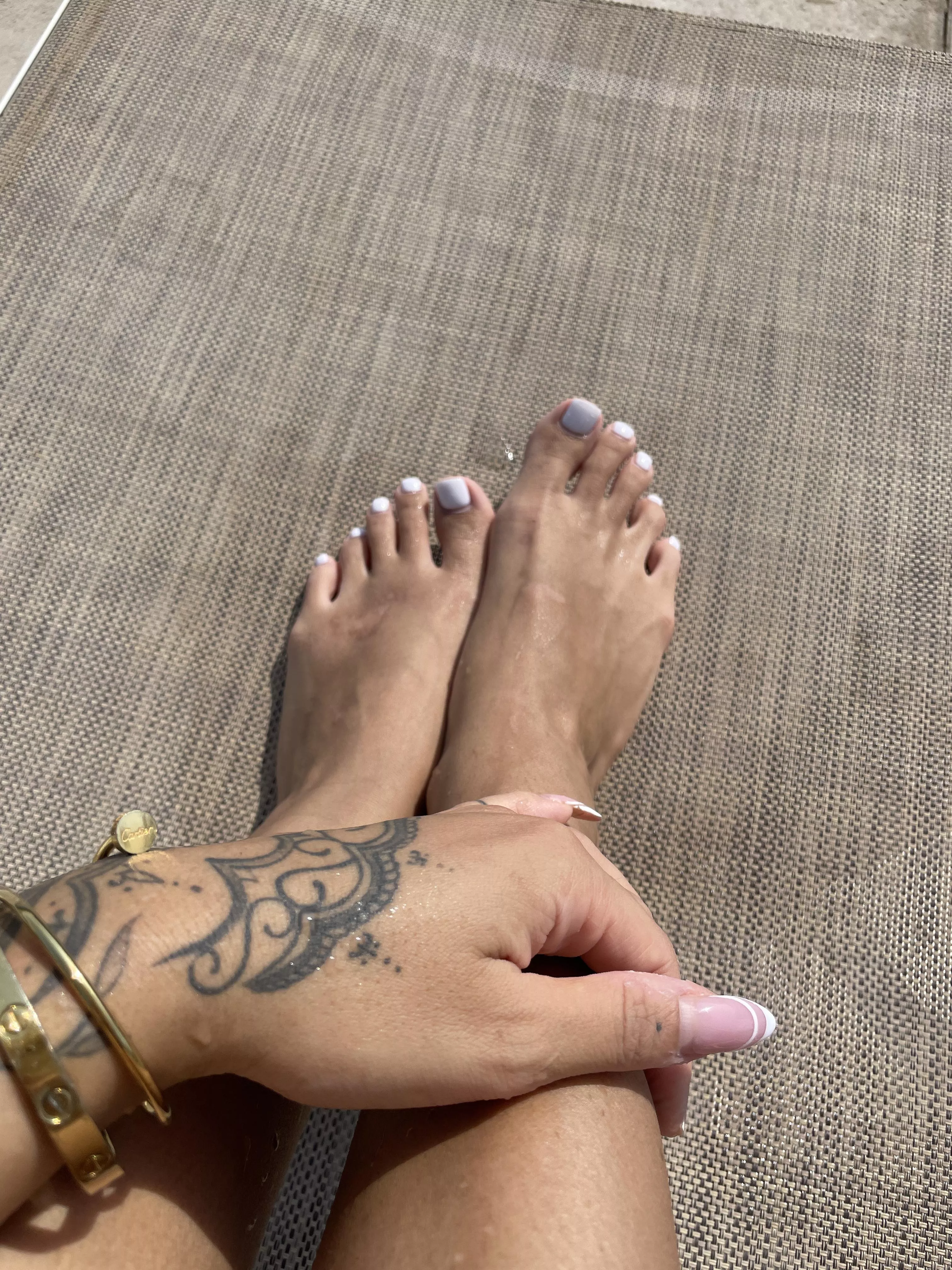 Naughty nails tapping a rhythm against your skin as I tease and tantalize your senses.
