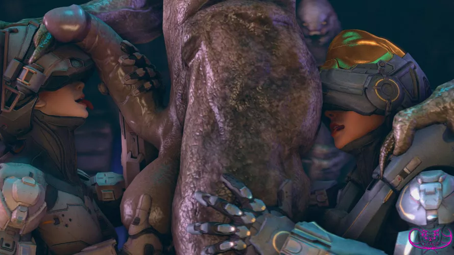 Nothing would be more humiliating for a spartan than licking the ass of the alien that just defeated your entire squad