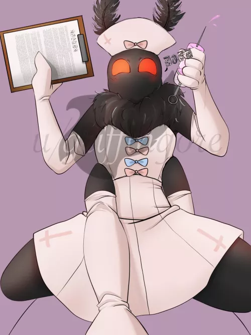 Nurse Mothman [artist - (SELF) @GriffinGore]
