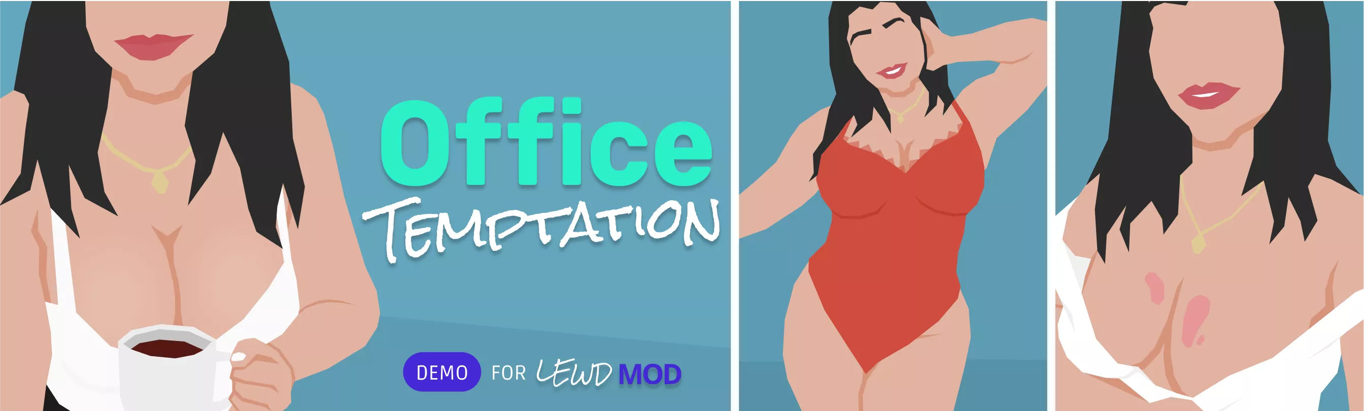 “Office Temptation” is a HTML5 game where Maddie shows you sexy pics 