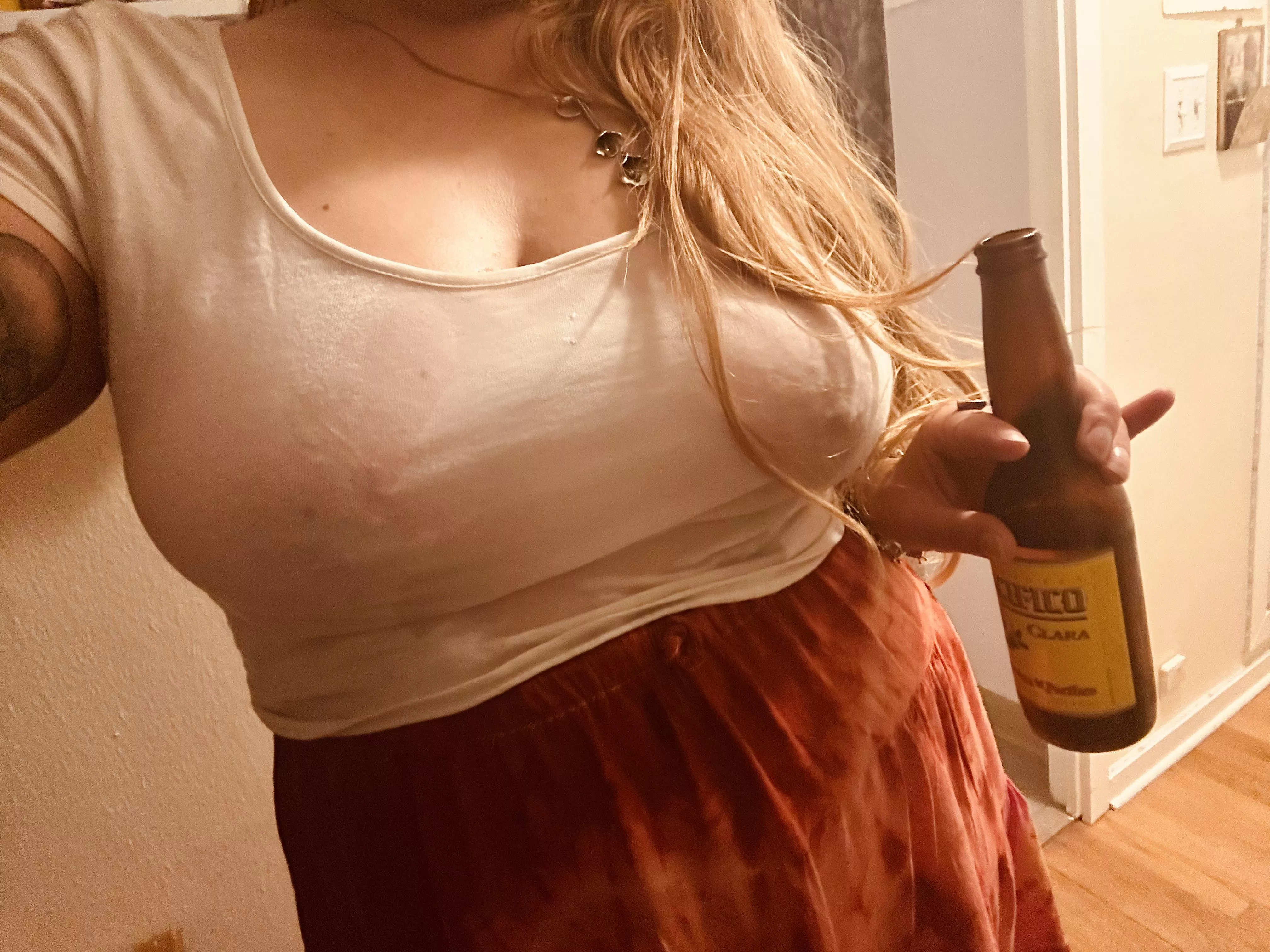 Oops, I spilled some beer on my shirt