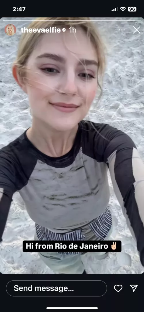 Our little movie star in Brazil🥰