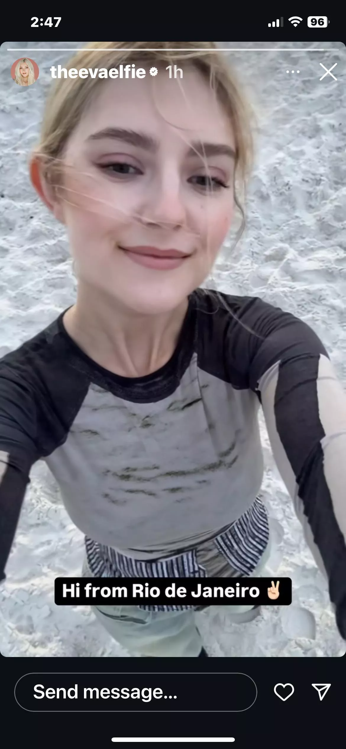 Our little movie star in Brazil🥰