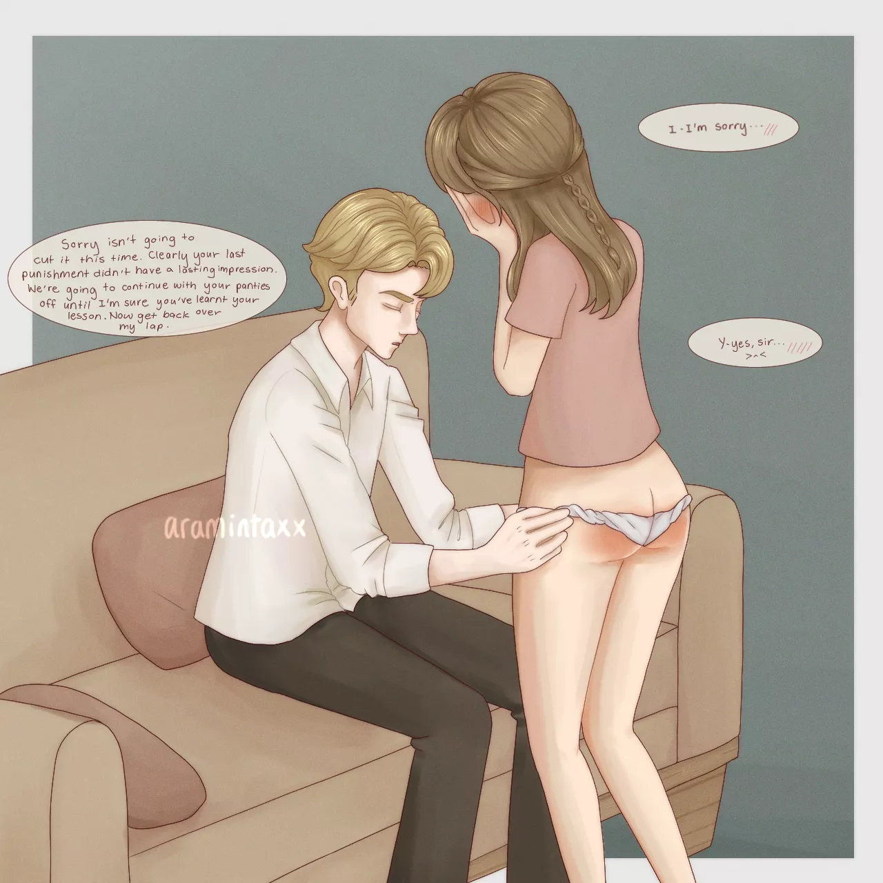 panties off (original art)