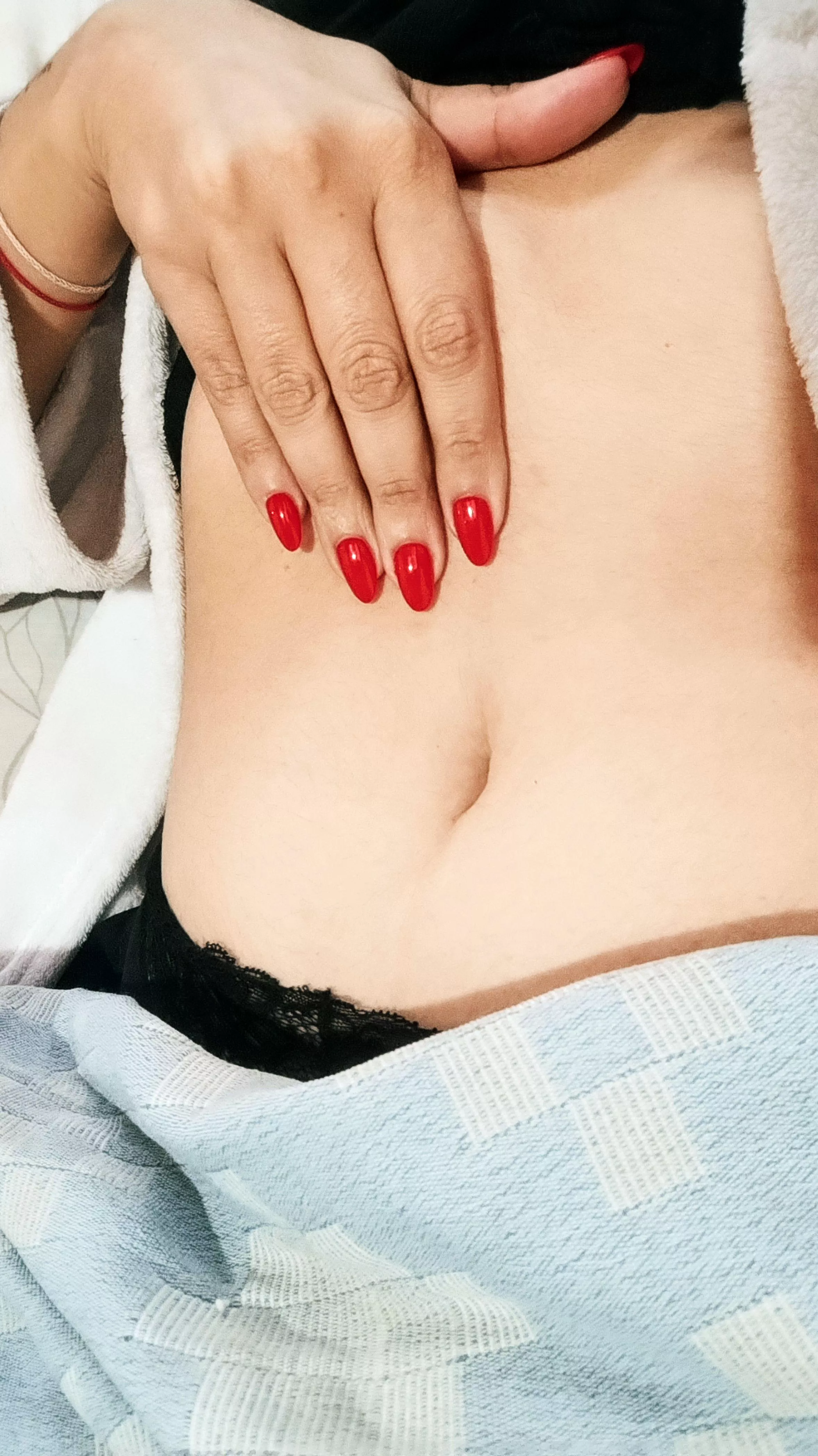 Passionate red on my nails is my favorite color 