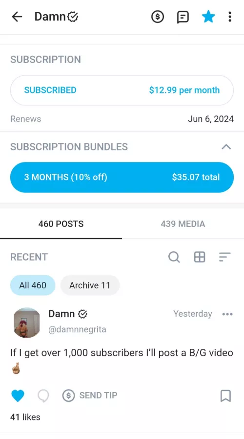 Possible B/G vid drop