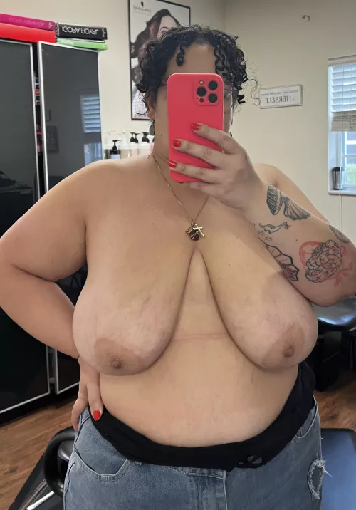 Pre hurricane work titties! 