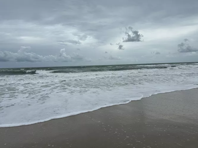 Pre-hurricane beach day