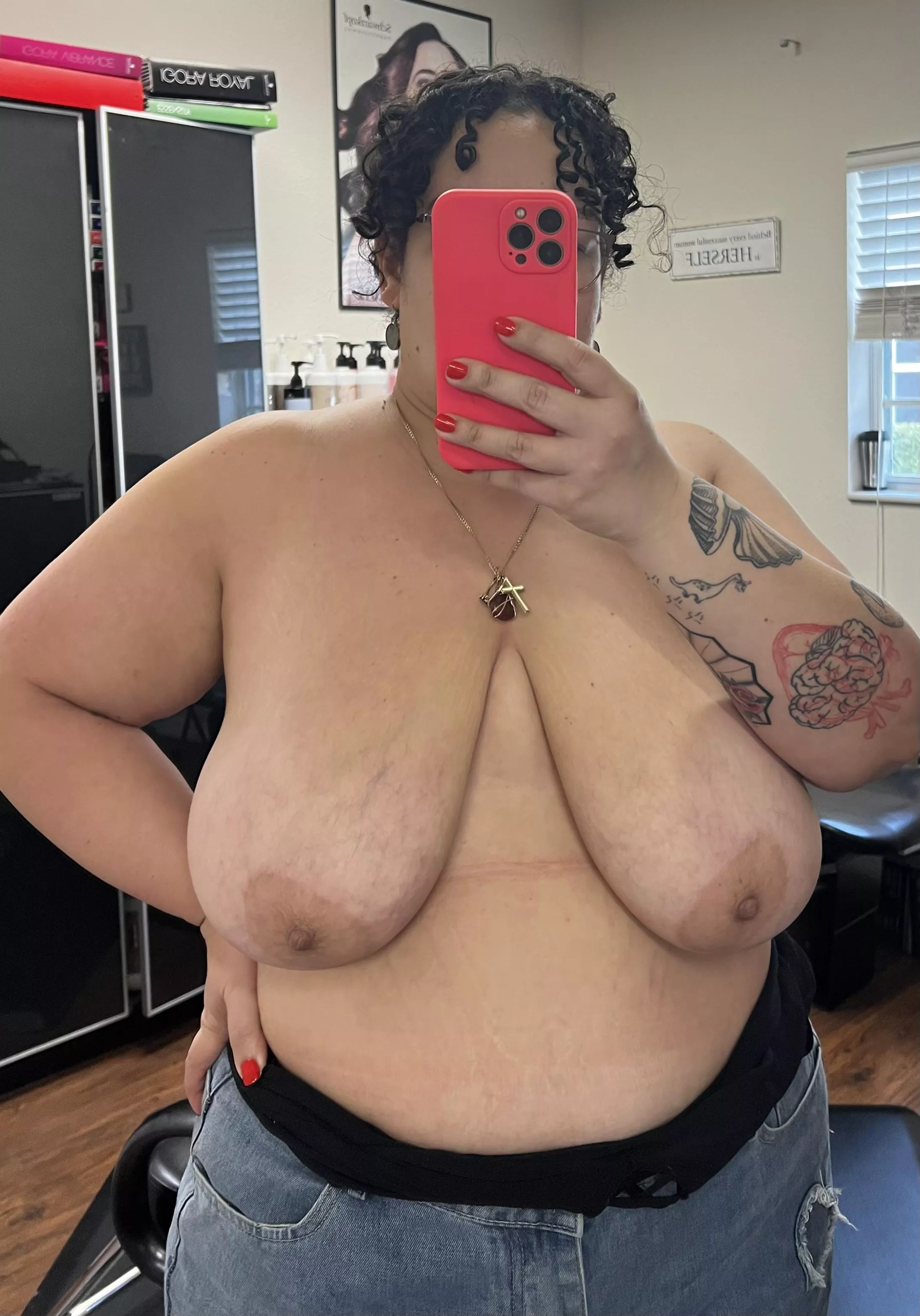 Pre-hurricane work titties! 