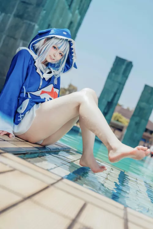 @rairuki79 Gura Vtuber Poolside Cosplay