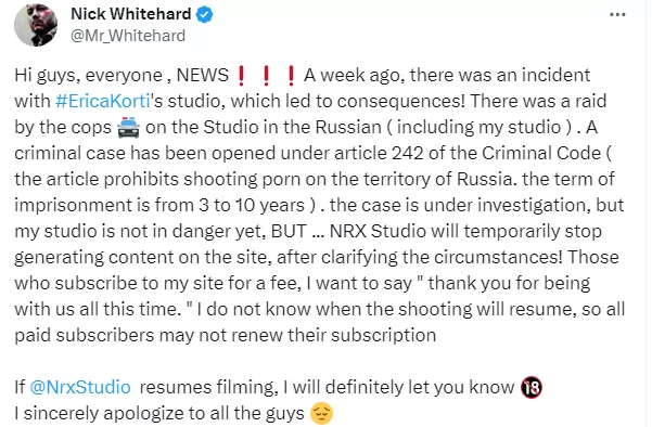 Sad news, don't expect more 