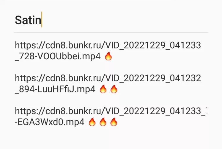 SATIN 3 NEW VIDEOS (I CAN'T POST THE LINKS...)