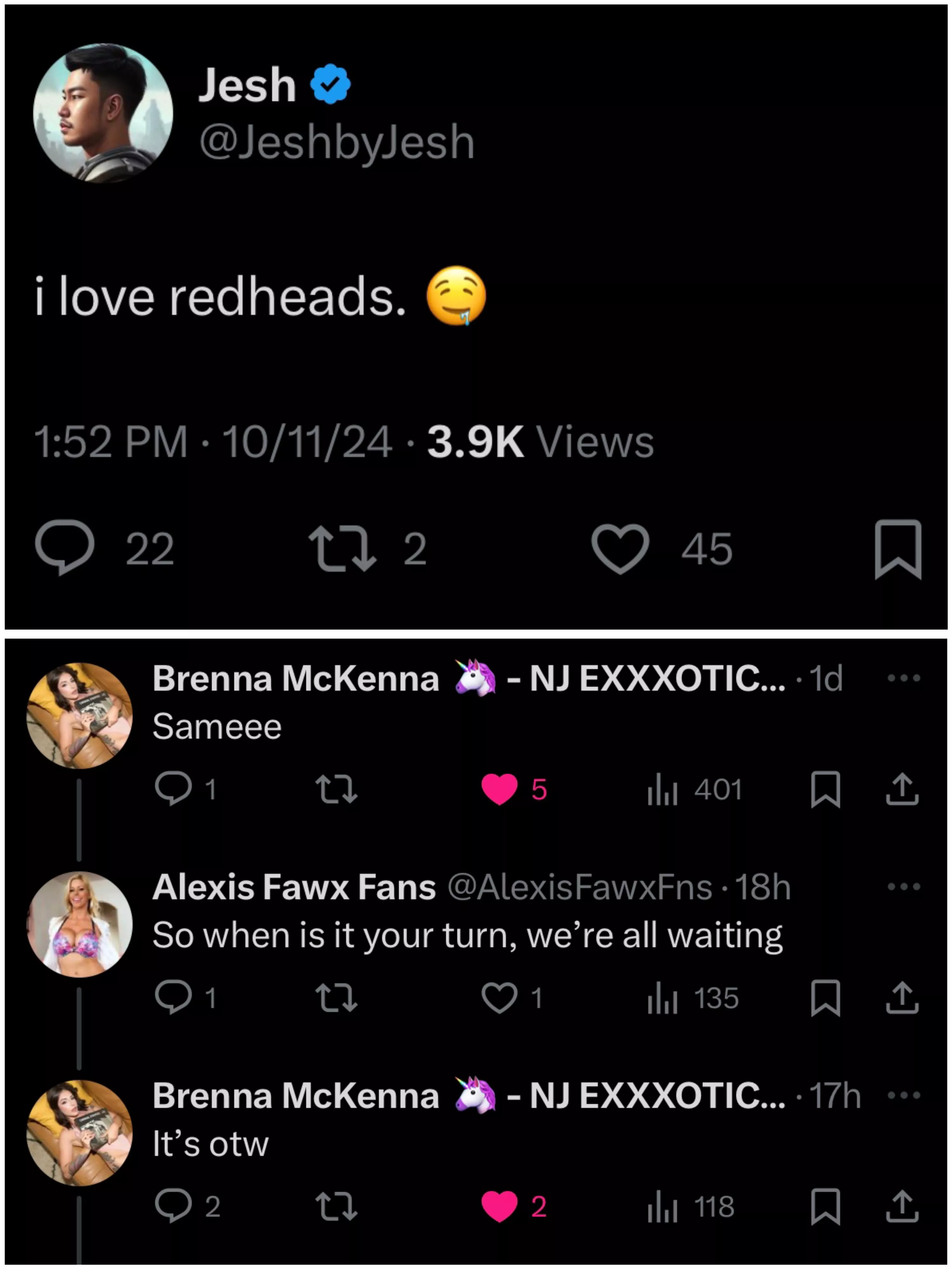 Scene with Brenna McKenna on the horizon! 