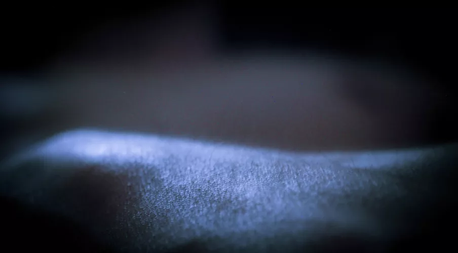 Silver sand under the moonlight