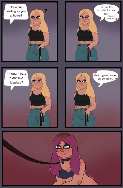 Some cats like leashes…