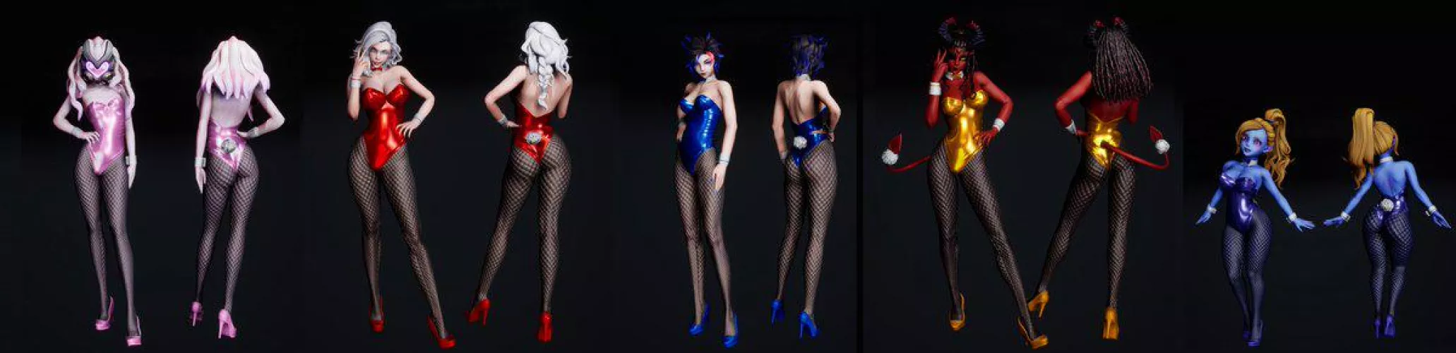 Subverse Bunny girl outfits!