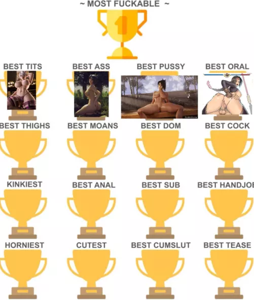 The Bowjob Winner: Seong Mi-Na. Now a Battle of Thighs begin in this Stage of History.