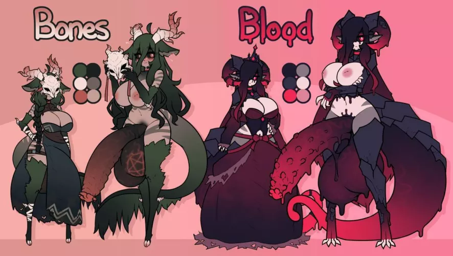 The final art of this cute demon waifu((