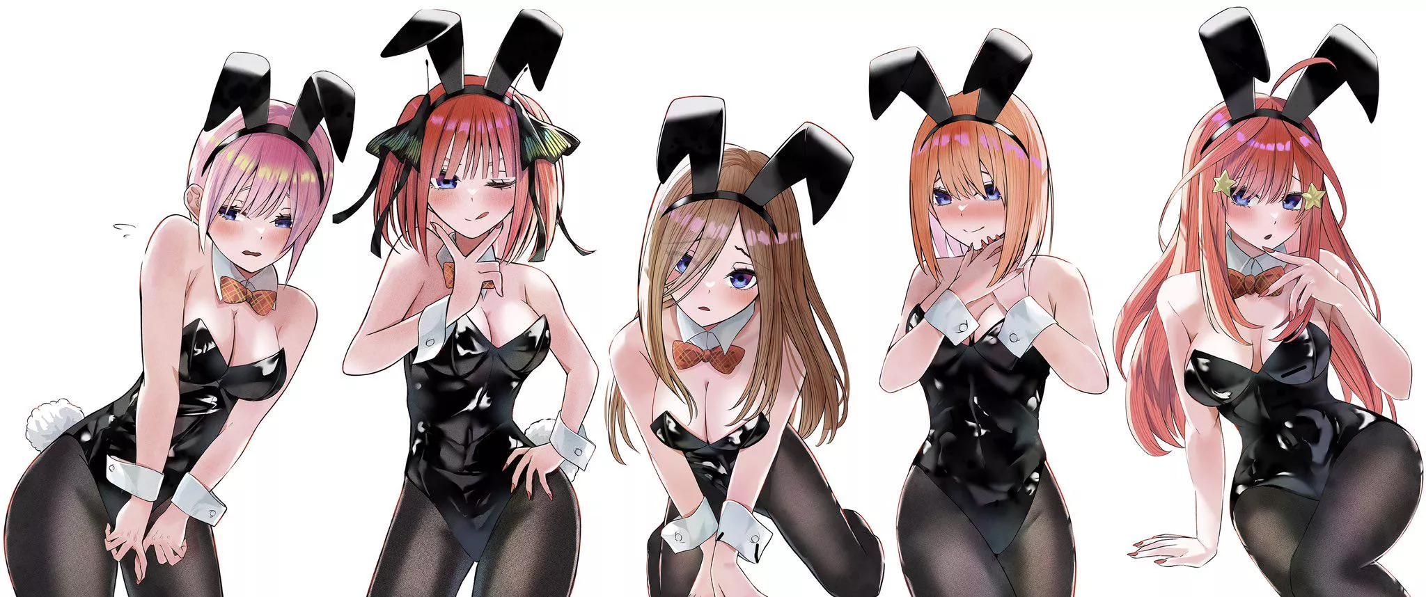 The Sisters Wearing Their Bunny Girl Outfits