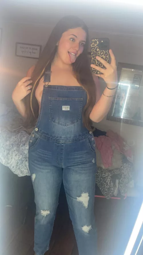 This is my first time wearing overalls 
