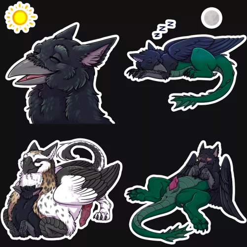 Tsuru Stickers by dead.akira