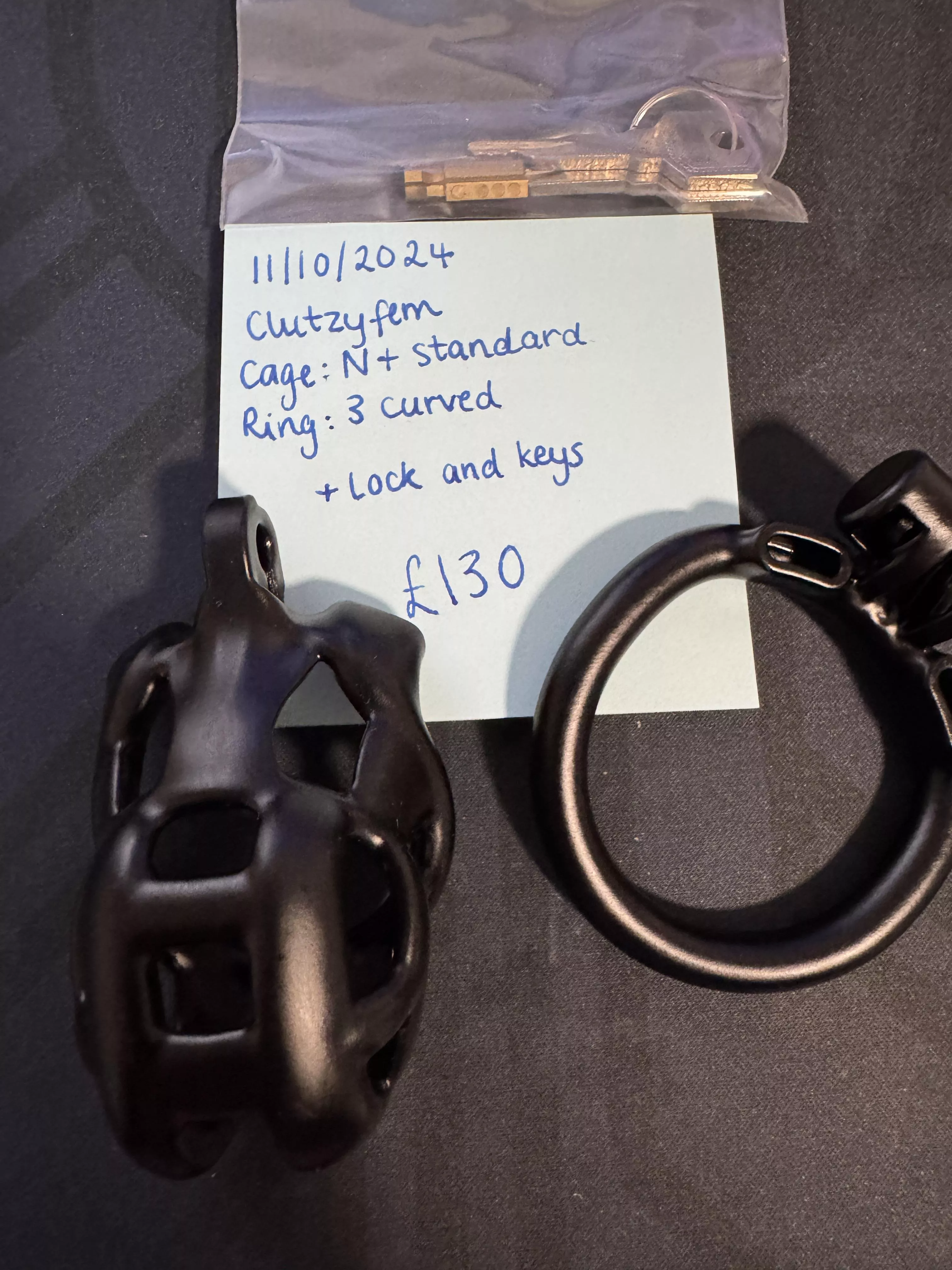 [UK][N+ Standard Cage][Size 3 Curved Ring] £130+Shipping
