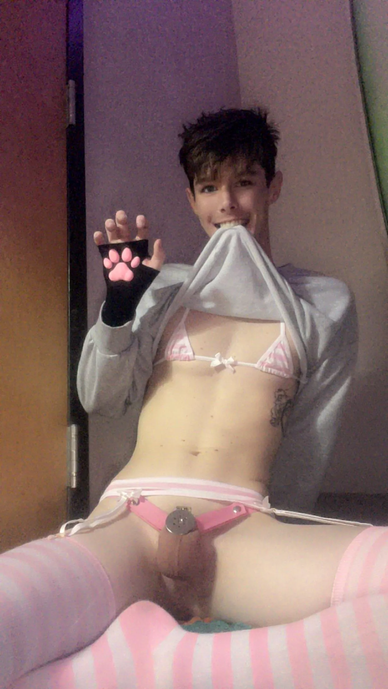 Upvote! As promised first slutty pic with face and new cute clothes exposing myself. Do you think I should start the pill? 