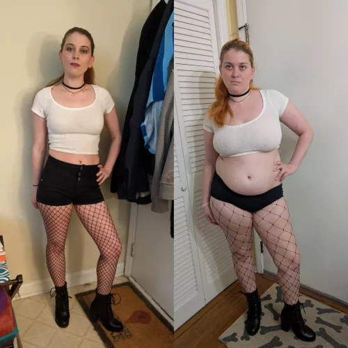 What almost a year of stuffing my face for the Internet has done to me 🥵