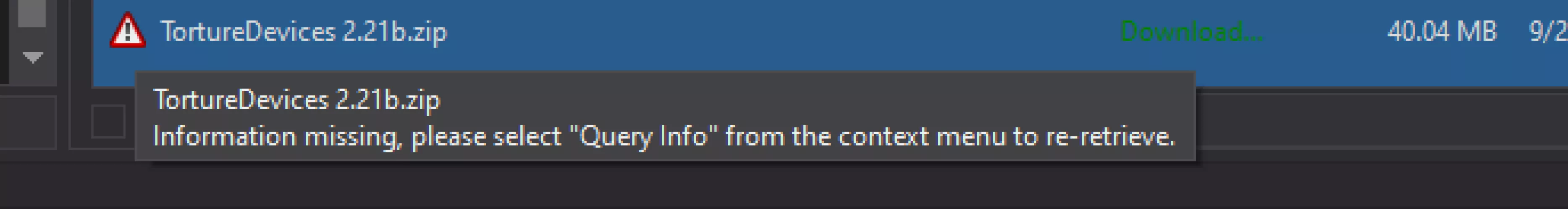 What modloader do you guys use? I get this error every time I load a mod from outside nexus and I can't figure out how to resolve it