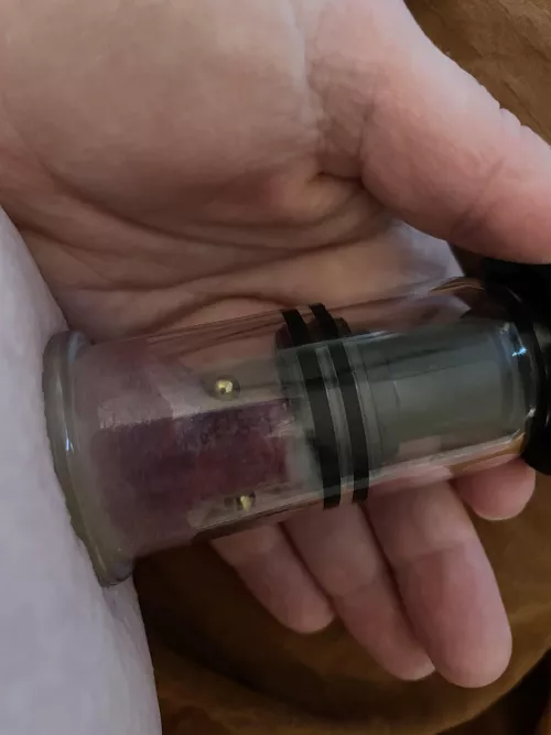 When the suction is so strong you start lactating 