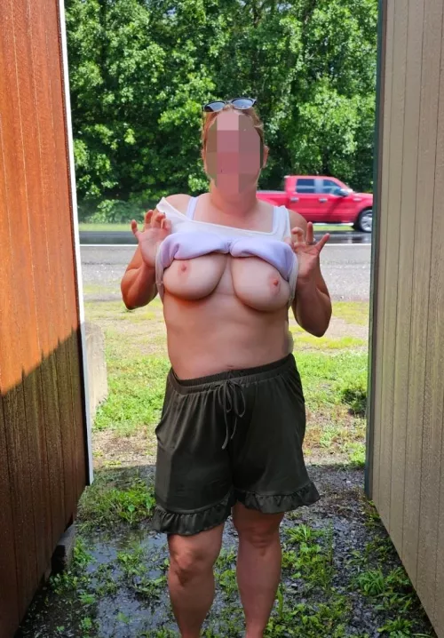 Who wants to cum look at storage sheds with me?