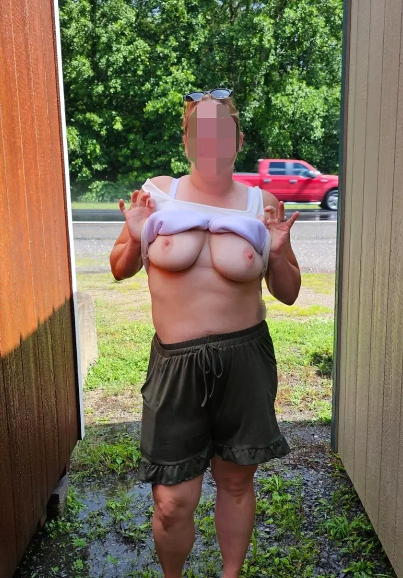 Who wants to cum look at storage sheds with me?