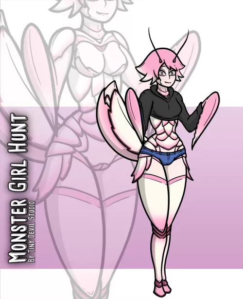 Working on an Orchid Mantis for my game!
