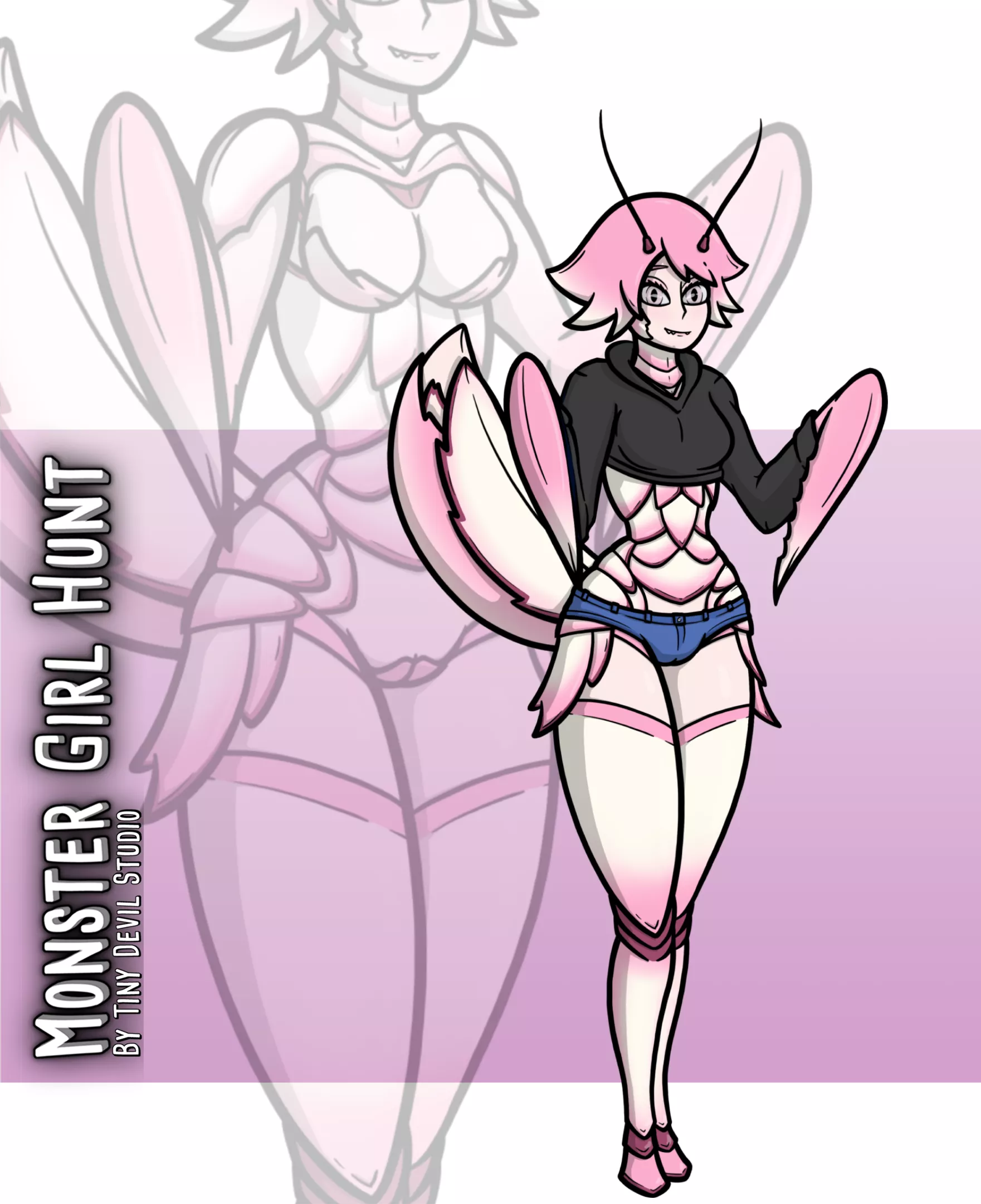 Working on an Orchid Mantis for my game!