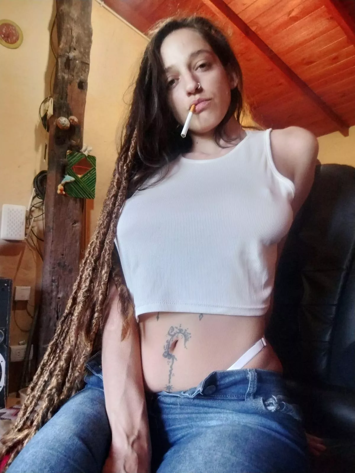 Would you fuck me as I enjoyed my cigarette?
 