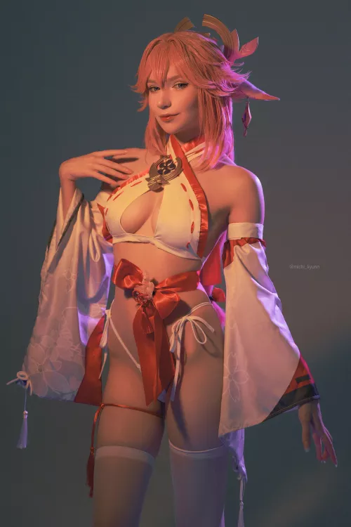 Yae Miko from Genshin Impact by michi_kyunn