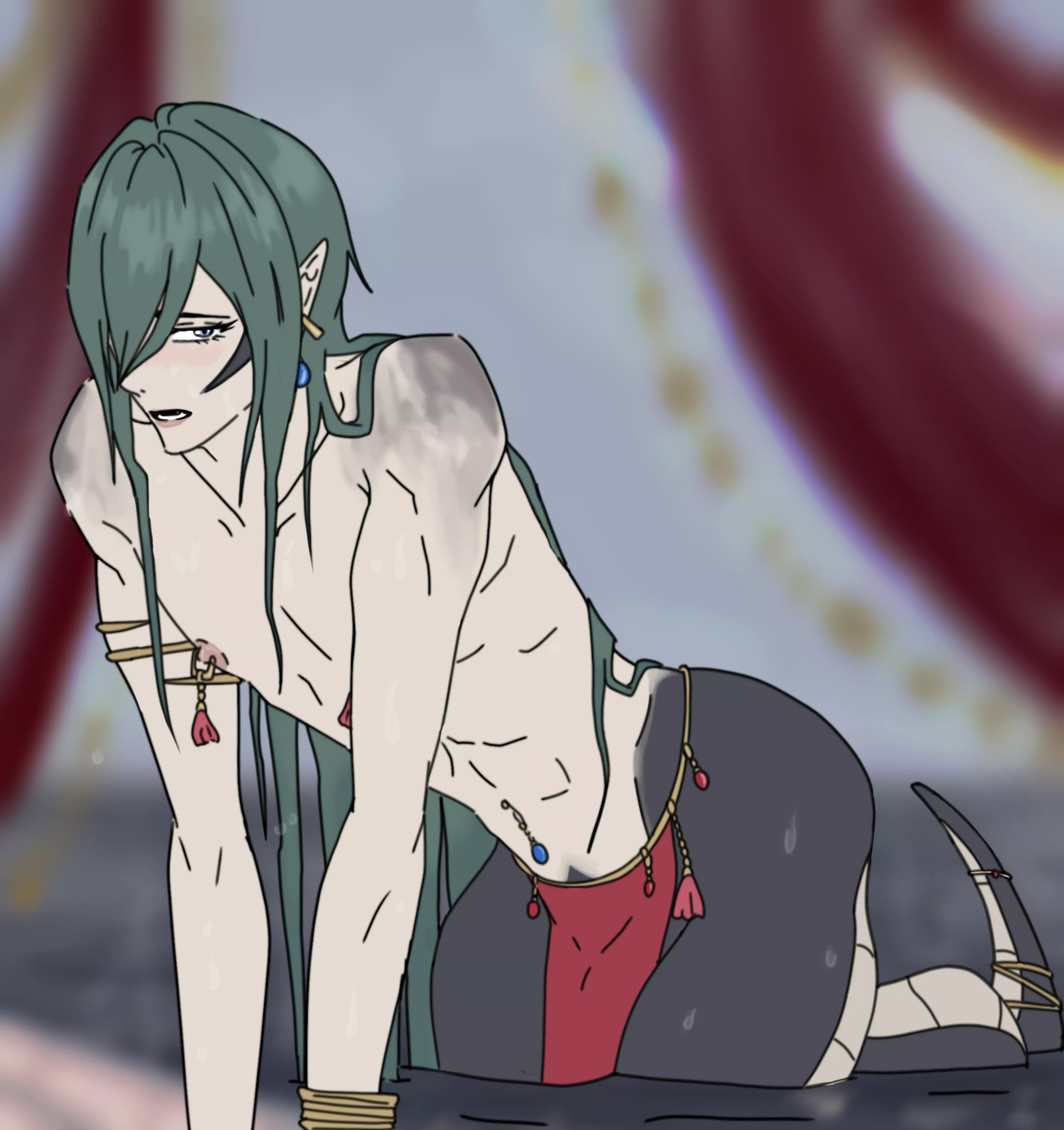 Yakubo, my lovely naga boy [OC]