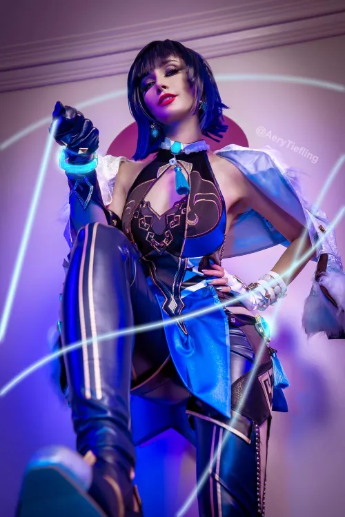 Yelan cosplay by Aery Tiefling [OC]