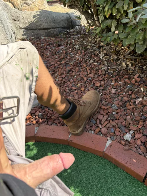 You Catch Me With My Cock Out While Doing Some Landscaping, You Stopping Me?