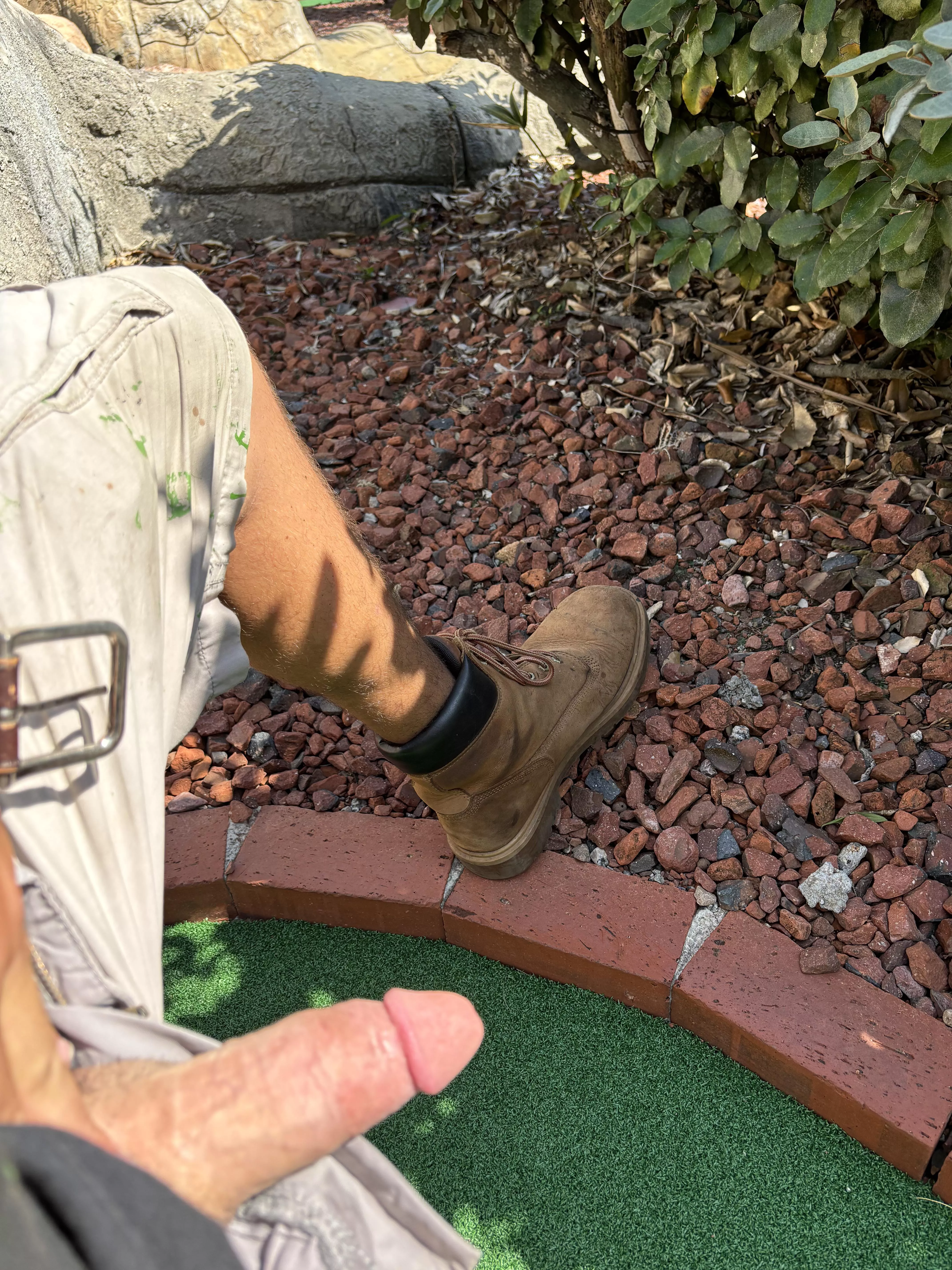 You Catch Me With My Cock Out While Doing Some Landscaping, You Stopping Me?