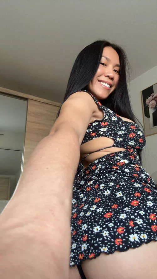 You walk past and catch me masturbating on the deck, how do you act?