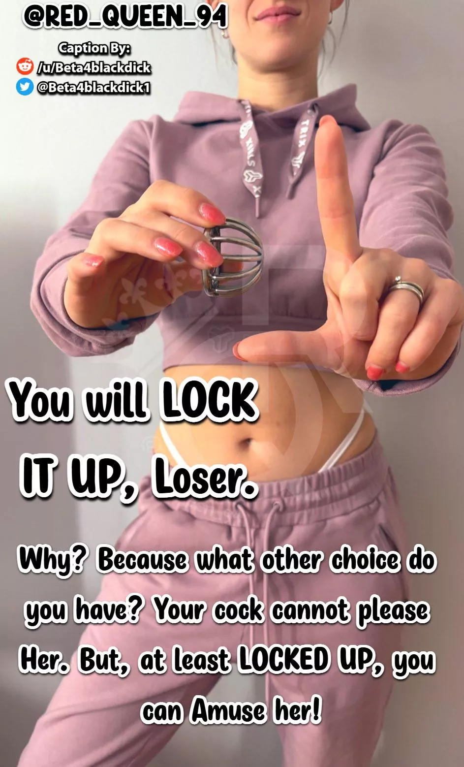 you WILL lock it up.
