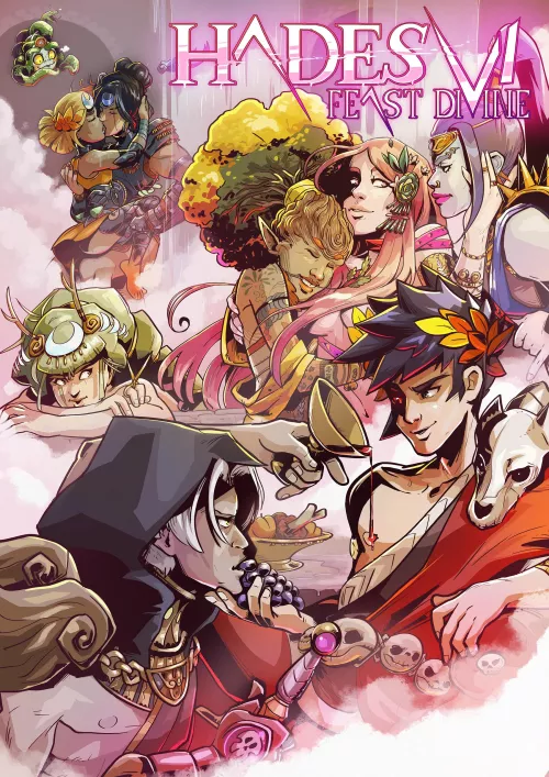 Zagreus and the other gods are having a divine party!