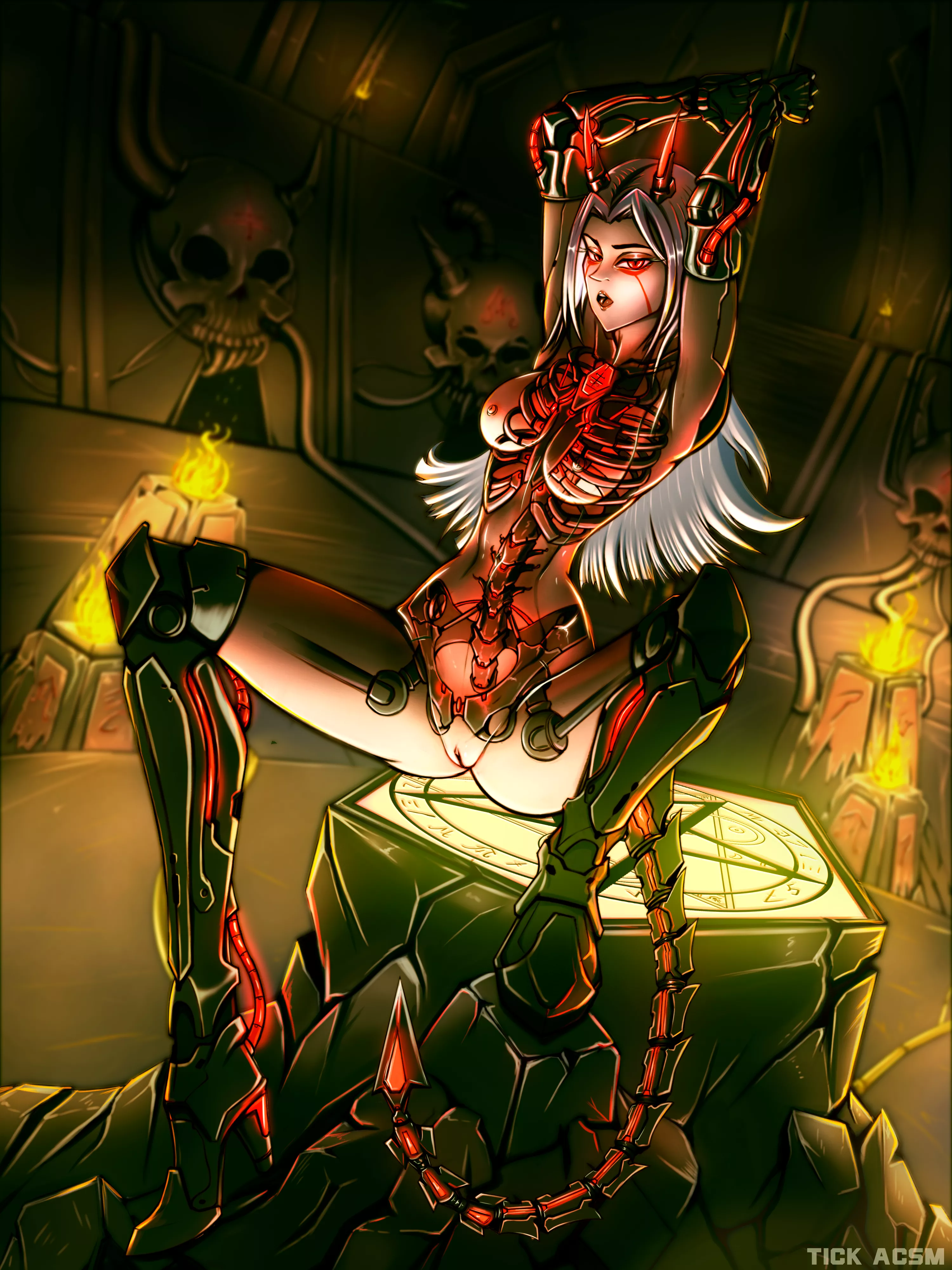 Z-THRU Zeta, based on my Cyber Succubus OC from my Doom fanfic 