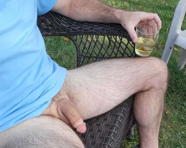 [44] I can always use company for tequila and conversation this beautiful Sunday evening.