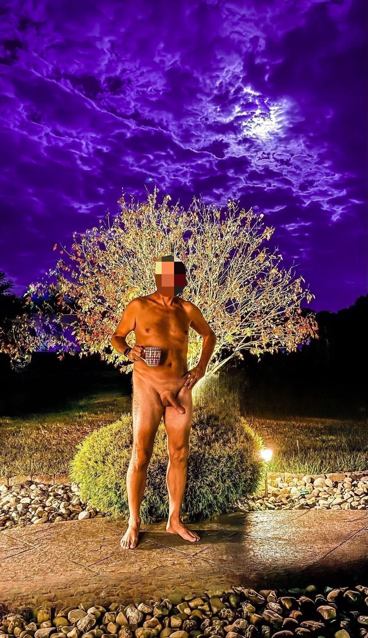 (53) Join me for cock & coffee Friday funday… naked outdoors 🥵☕️🔥