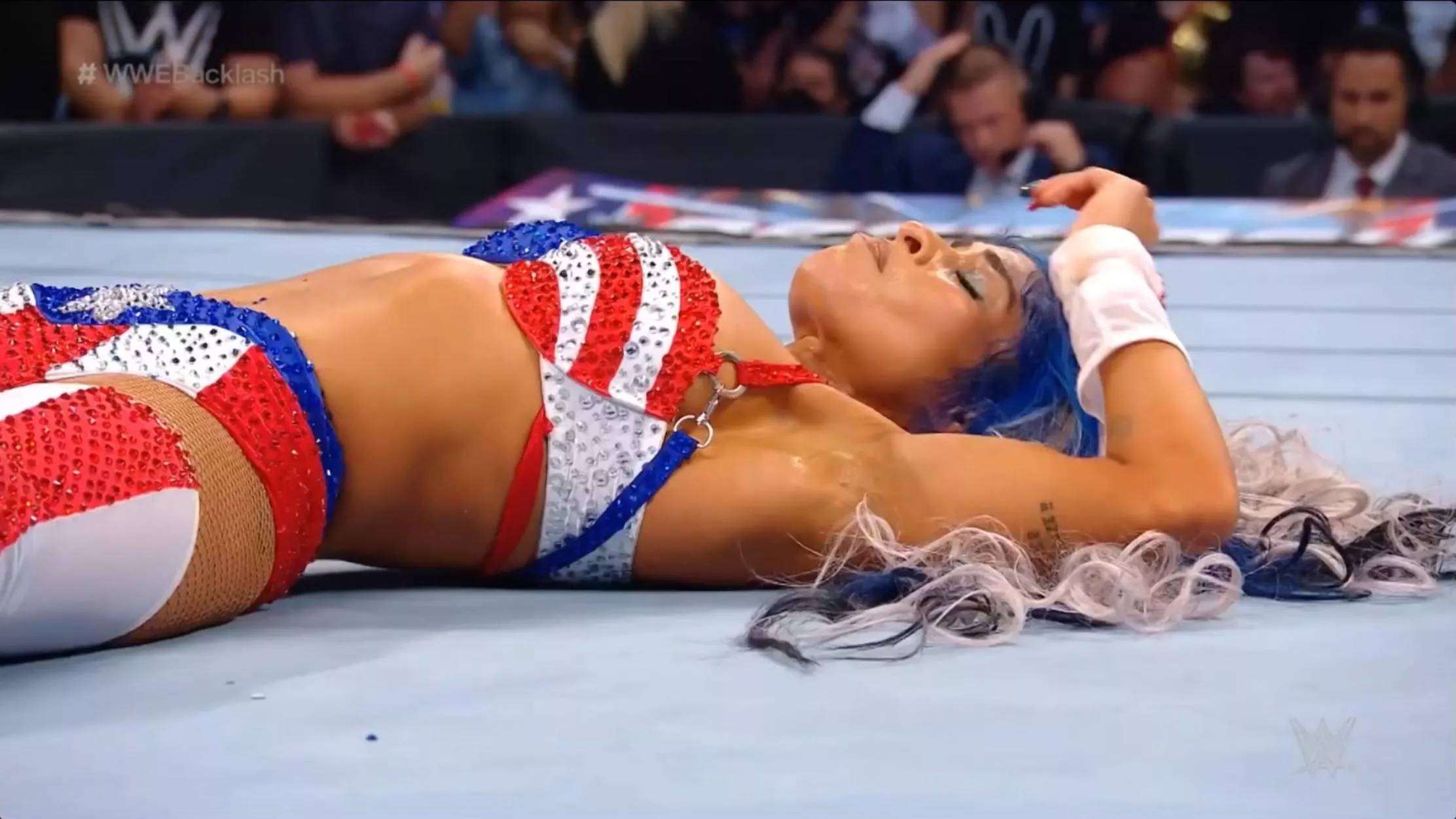 A defeated Zelina Vega
