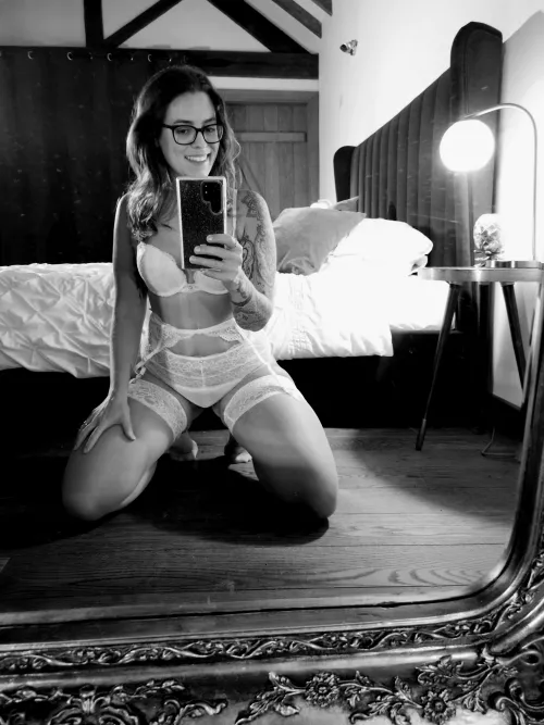 A getting ready for a date selfie. Here is my lingerie choice. I hope that you all have as good an evening as me