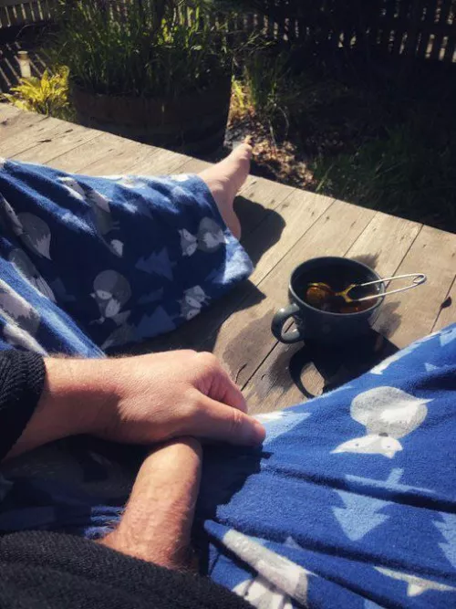 A patch of sun and (spilled) tea