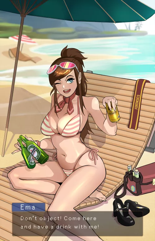Beach vacation Ema Skye commission I've made last week! 🏖 